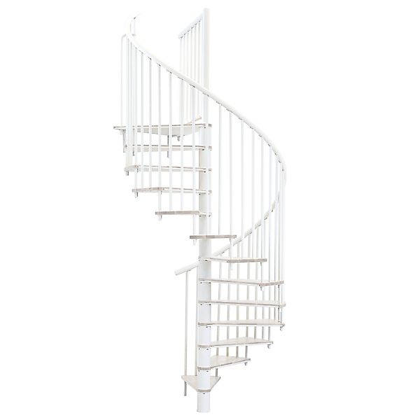 Minka Spindeltreppe Switch Ø 160 cm Weiß Raumhöhe bis 295 cm günstig online kaufen