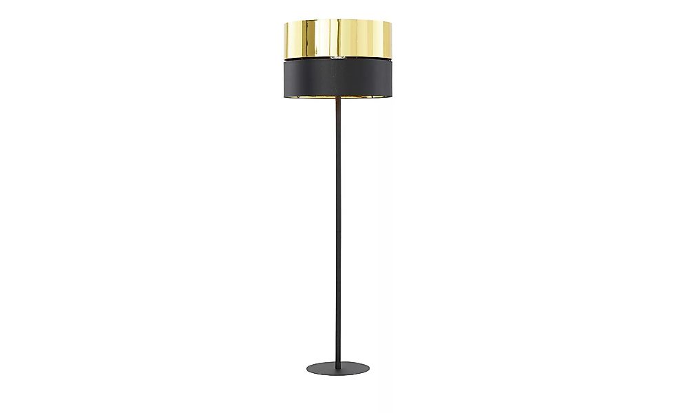 Stehleuchte, 1-flammig schwarz/gold - schwarz - 150 cm - Lampen & Leuchten günstig online kaufen