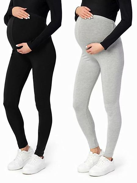 Be Mammy Umstandsleggings Lange Umstandshose aus Viskose BE-02 2er Pack (2- günstig online kaufen