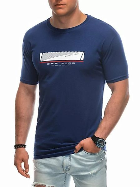 Edoti Print-Shirt Klassisch geschnittenes Herren-T-Shirt günstig online kaufen