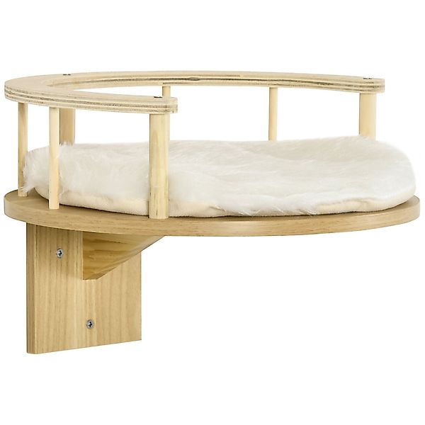 PawHut Kratzbaum Wandliege, Katzenbett, mit Schutzrand, günstig online kaufen
