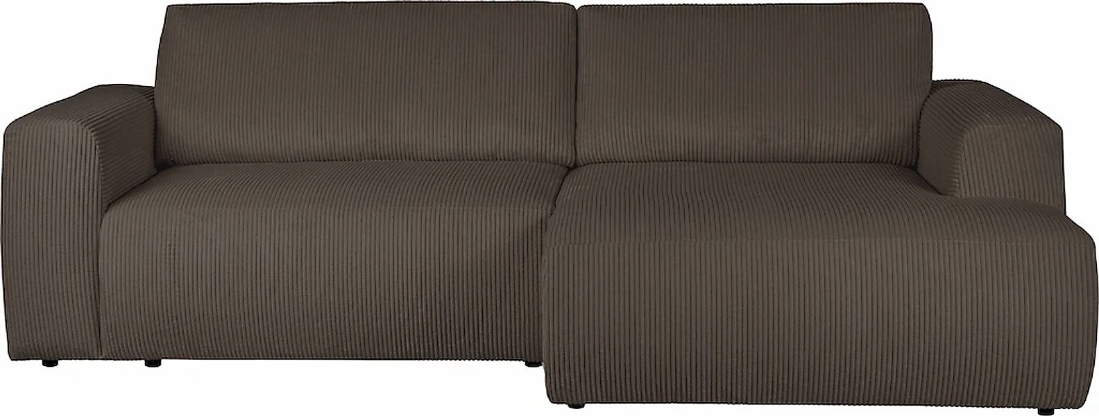 Home affaire Schlafsofa "Noord Schlafecksofa, Breite 250 cm" Cord, Struktur günstig online kaufen