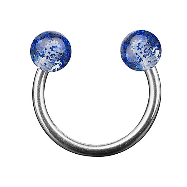 Taffstyle Piercing-Set PiercingHufeisen Multi Doppel Kugel günstig online kaufen