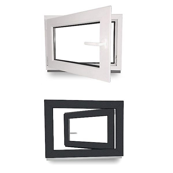 JeCo Fenster Kellerfenster Kunststoff innen weiß günstig online kaufen