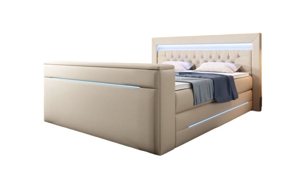 Luxusbetten24 Boxspringbett Merkur, mit TV Lift günstig online kaufen