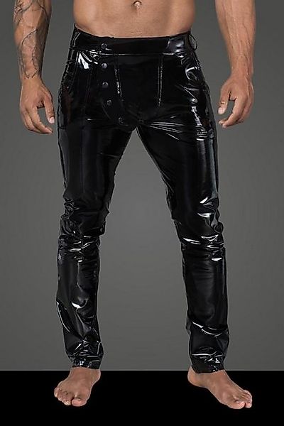 Noir Handmade Men Lederimitathose Herren-Hose in schwarz - S günstig online kaufen