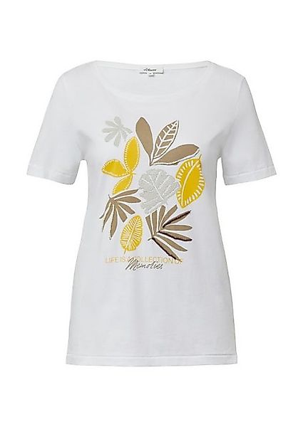 s.Oliver T-Shirt - Damen T-Shirt aus Jersey mit Frontprint günstig online kaufen