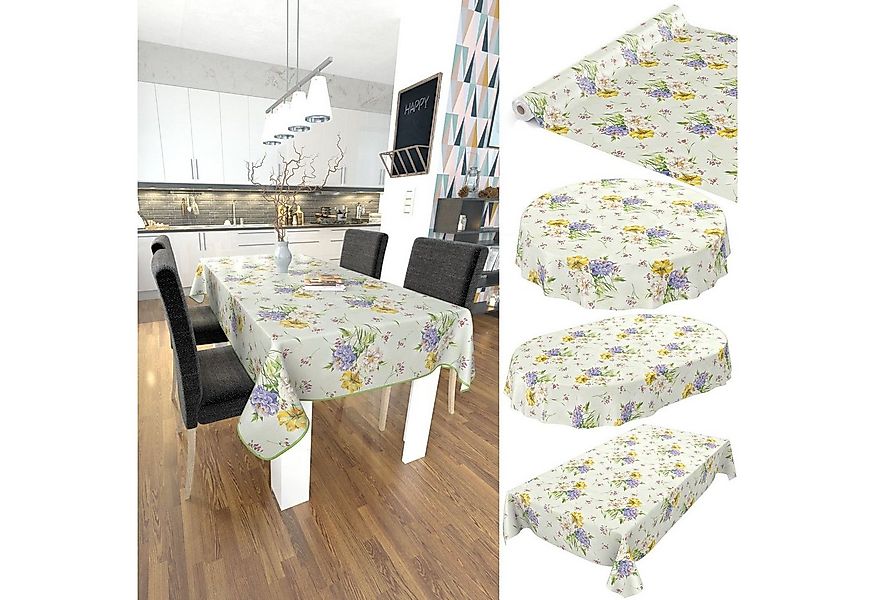 ANRO Tischdecke Wachstuchtischdecke Gartentischdecke Wachstischdecke (Einze günstig online kaufen