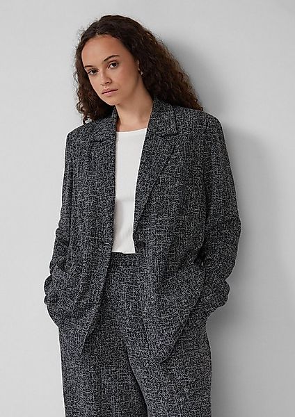 QS Jackenblazer Indoor-Blazer Blazer aus Interlockjersey günstig online kaufen