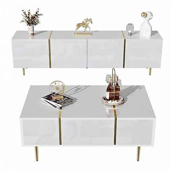 Gotagee Wohnzimmer-Set TV-Schrank und Couchtisch Set günstig online kaufen