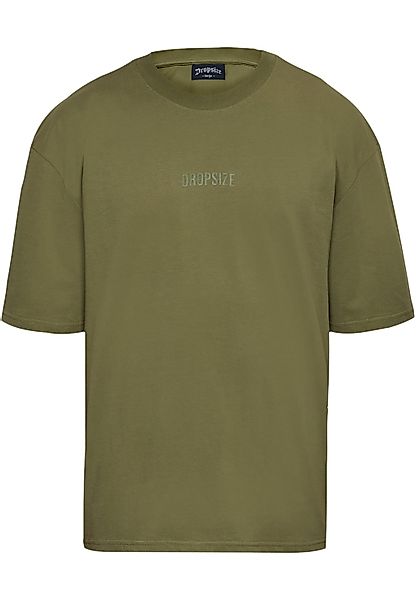 Dropsize T-Shirt "Dropsize Herren Heavy Oversize Curved Hd Logo T-Shirt", ( günstig online kaufen