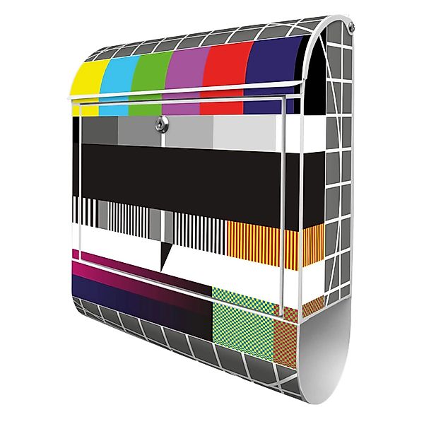 Banjado Design Briefkasten Weiß Pulverbeschichtet 39x47x14cm 2 Schlüssel Mi günstig online kaufen