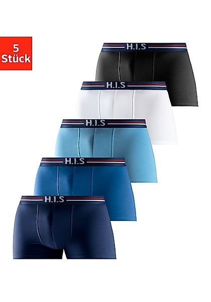 H.I.S Boxer "Boxershorts für Herren" Packung, 5 Stk. tlg., mit Streifen und günstig online kaufen