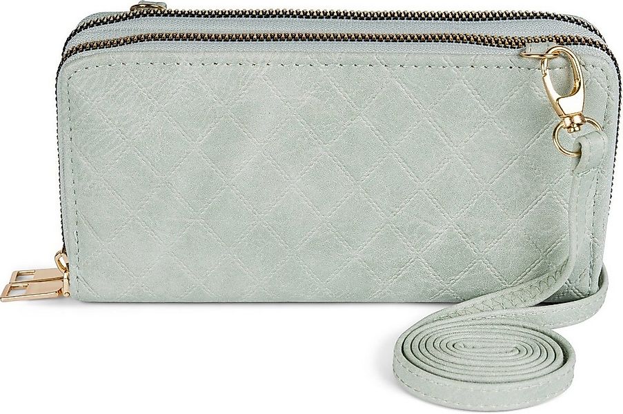 styleBREAKER Mini Bag 2 in 1 Umhängetasche - Geldbörse Rauten (1-tlg) günstig online kaufen