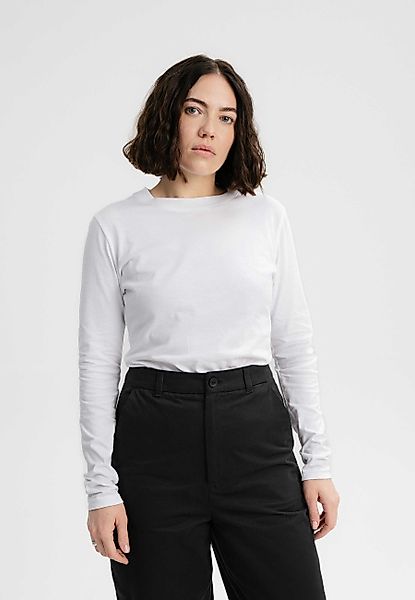 MELA Langarmshirt Damen Basic Langarmshirt DHIVYA günstig online kaufen