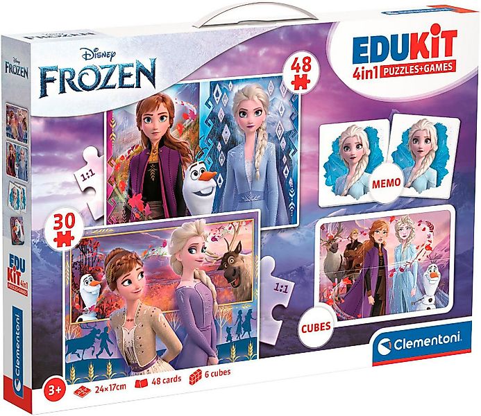 Clementoni® Puzzle Edukit, 4n1, Frozen 2, 78 Puzzleteile, Made in Europe günstig online kaufen