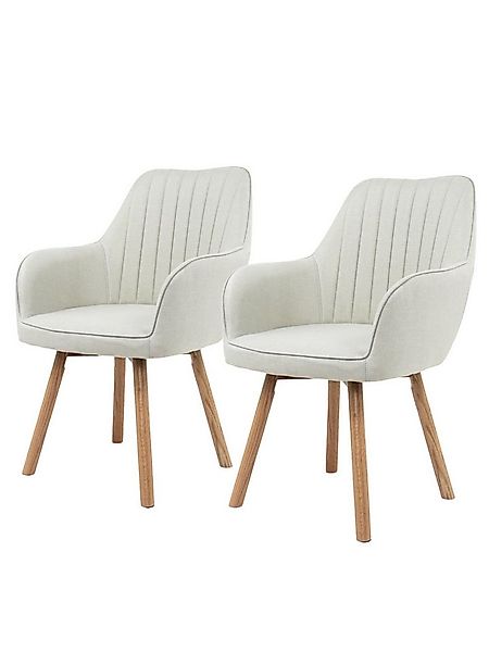 holz4home® Esszimmerstuhl 2er Set I Gepolsterter Wohnzimmerstuhl mit Beinen günstig online kaufen