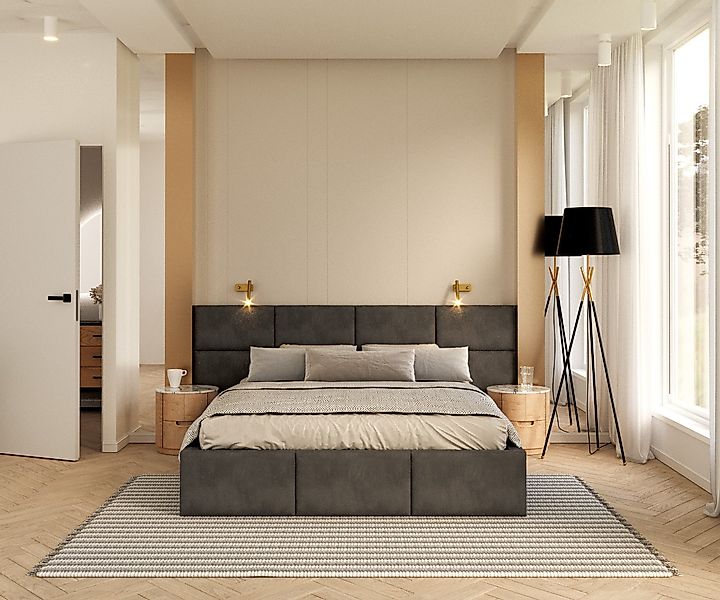 thematys Polsterbett Stauraumbett Velours 90x200, 120x200, günstig online kaufen