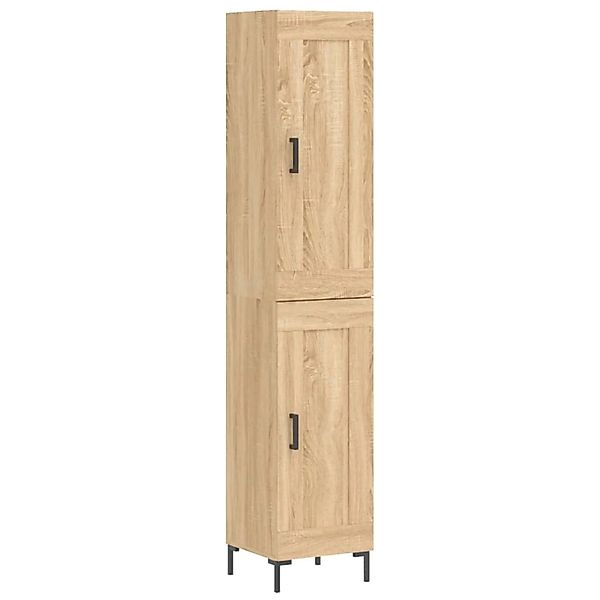 vidaXL Highboard Sonoma-Eiche 34,5x34x180 cm Holzwerkstoff 3200452 günstig online kaufen
