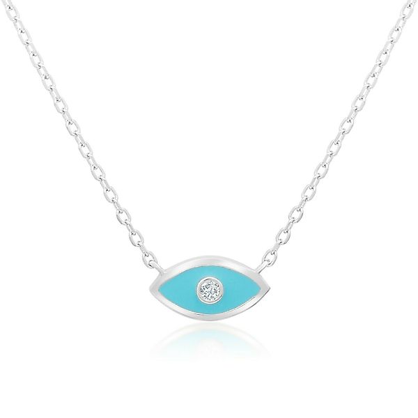 Tony Fein Silberkette Blaues Auge Kette günstig online kaufen