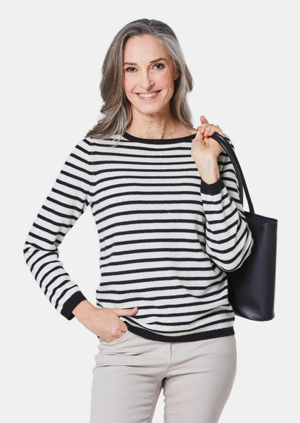 GOLDNER Strickpullover Kurzgröße: Kaschmirpullover mit U-Boot günstig online kaufen