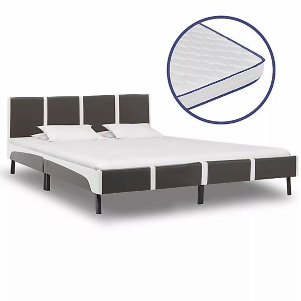 Bett Mit Memory-schaum-matratze Kunstleder 180x200cm günstig online kaufen