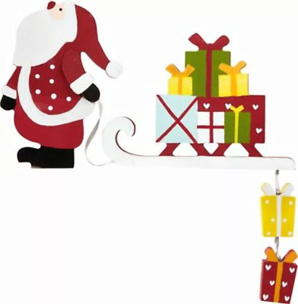 "Kantenhocker ""Santa mit Geschenken""" rot günstig online kaufen