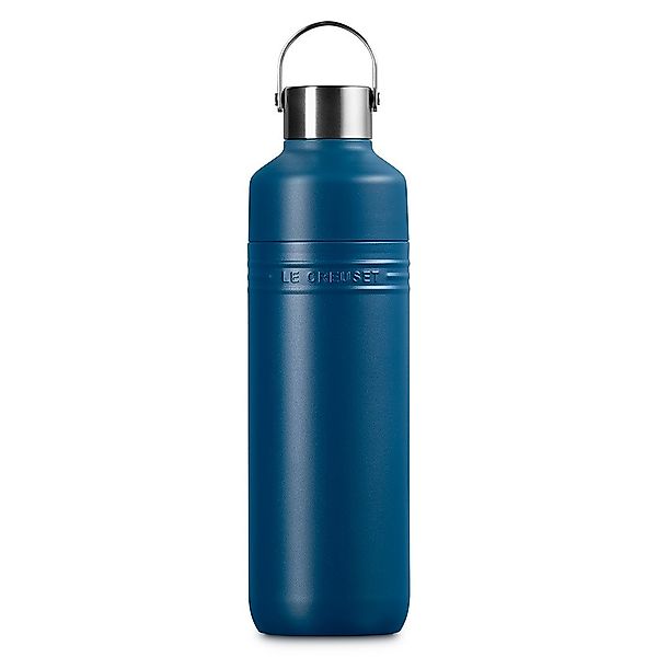 Le Creuset Trinkflasche On The Go Edelstahl Isolierflasche Deep Teal 500 ml günstig online kaufen