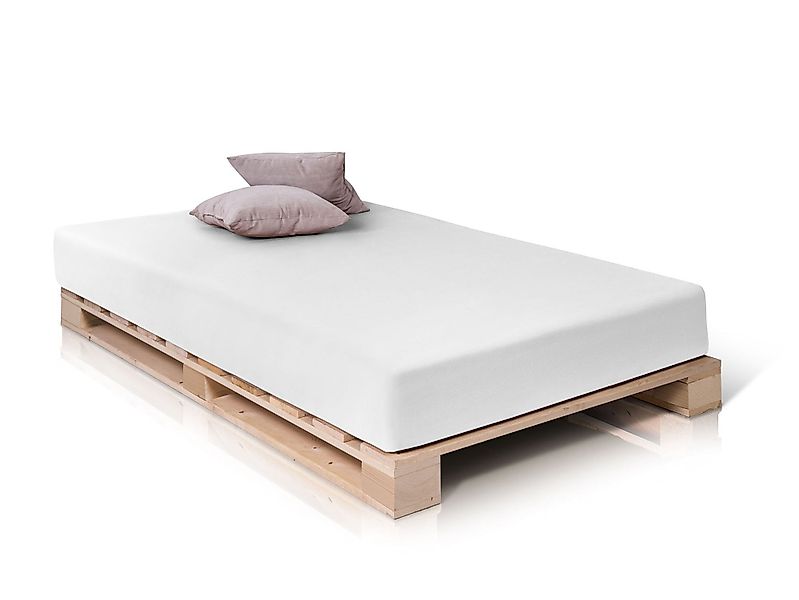 Moebel-Eins Massivholzbett PALETTI Massivholzbett / Palettenbett, günstig online kaufen