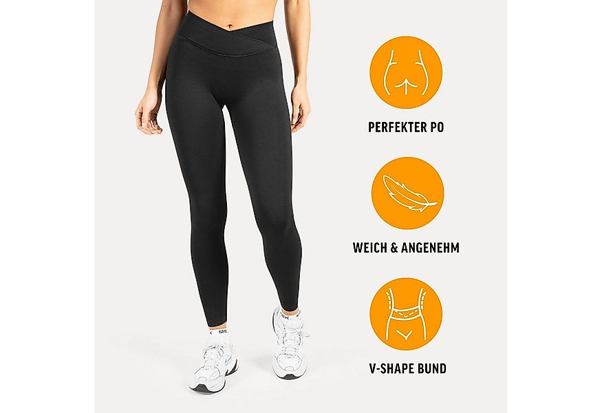 Smilodox Leggings Silvia, High Waist Sporthose Blickdicht Yogahose Booty Sc günstig online kaufen