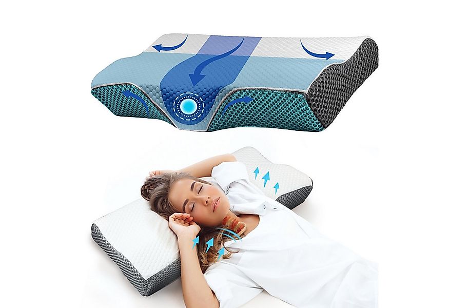Esun Kopfkissen Nackenstützkissen, Kopfkissen, Memory Foam Kissen Seitensch günstig online kaufen