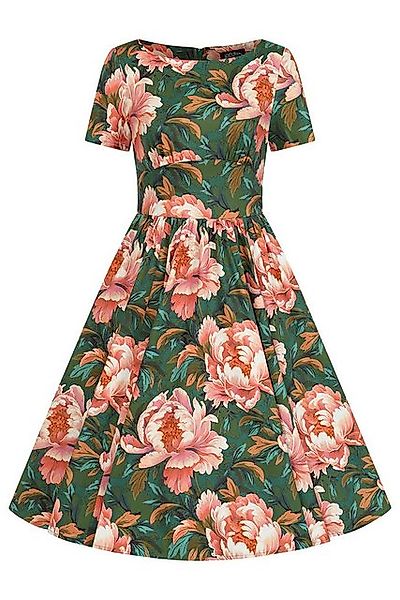 Hearts & Roses London A-Linien-Kleid Norah Floral Retro Vintage Fit-N-Flare günstig online kaufen