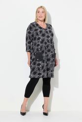 Ulla Popken Longshirt Longshirt A-Linie Blumendruck günstig online kaufen