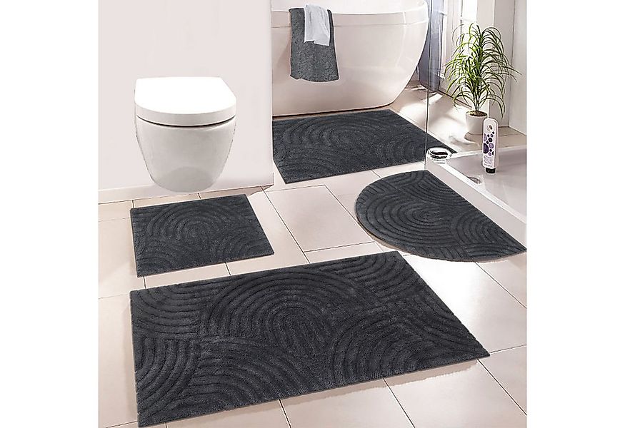 my home Badematte Juna, Badvorleger, Badezimmer Teppich, Zen, Scandi, Boho, günstig online kaufen