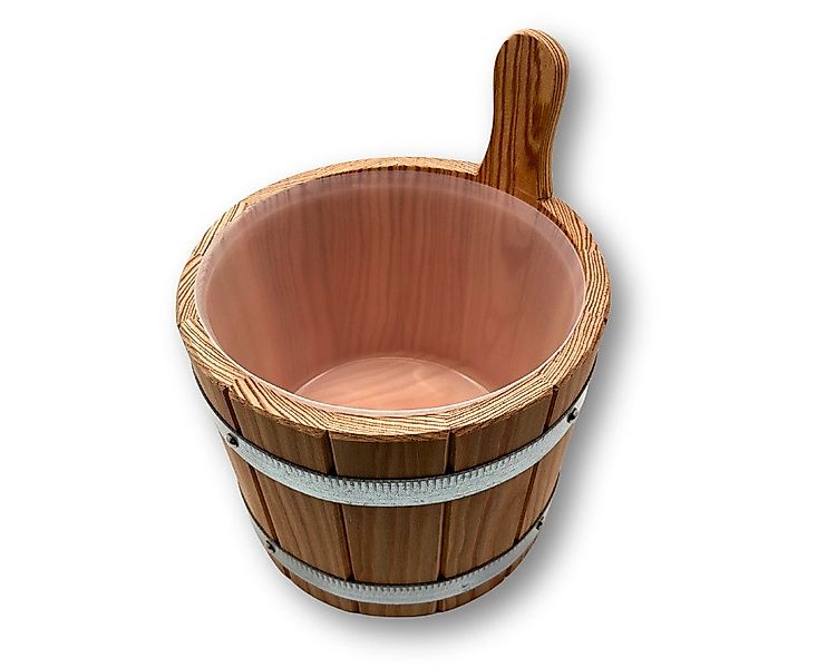 Blumenberg Aufgusstopf Sauna-Aufgusskübel aus Espe naturbelassen 4 Liter günstig online kaufen