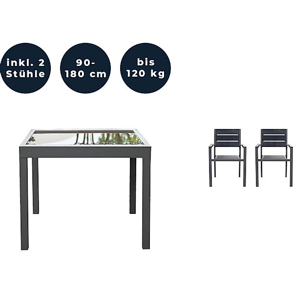 Home Deluxe Sitzgruppe Verano Madera 2-tlg. günstig online kaufen