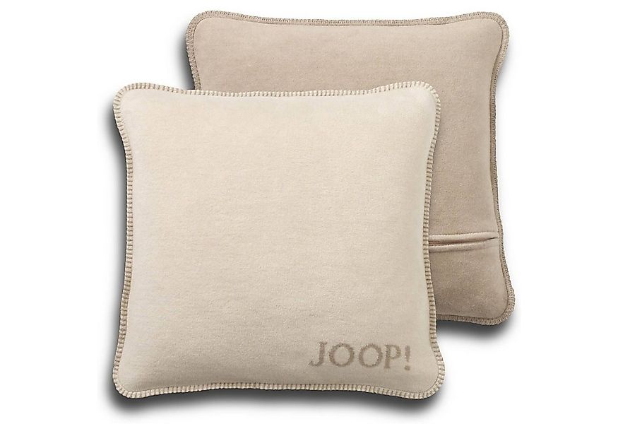 JOOP! Dekokissen Kissenhülle UNI Doubleface 50x50 cm, Joop!-Buchstaben, Wen günstig online kaufen