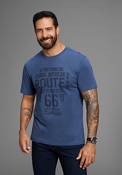 Man's World Rundhalsshirt kurzärmelig, lässige Passform, günstig online kaufen