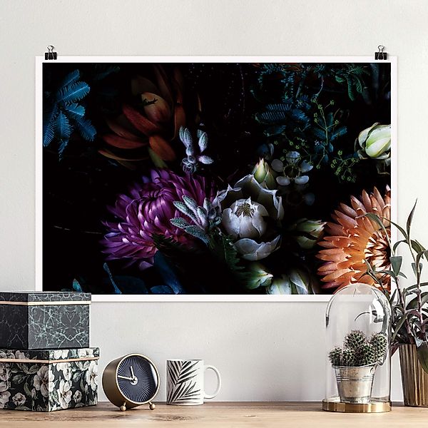 Poster Prachtvoller Blumenstrauß günstig online kaufen