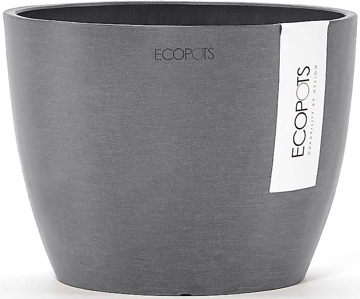 ECOPOTS Blumentopf STOCKHOLM Grey, BxTxH: 16x16x12,5 cm günstig online kaufen