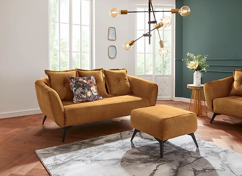 INOSIGN 2,5-Sitzer "Baggio modern romantisches Design, Breite 196cm, Komfor günstig online kaufen