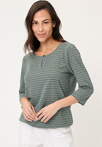 Olsen T-Shirt Shirt mit femininem Tunika-Ausschnitt günstig online kaufen
