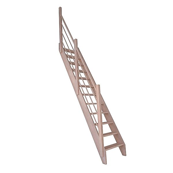 StarWood Treppe Buche 3000 Holz-Design-Geländer Links FSC® günstig online kaufen