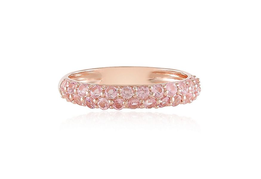 Cavill Silberring Cavill Ring Sterlingsilber rosévergoldet mit 0,84 ct Pink günstig online kaufen