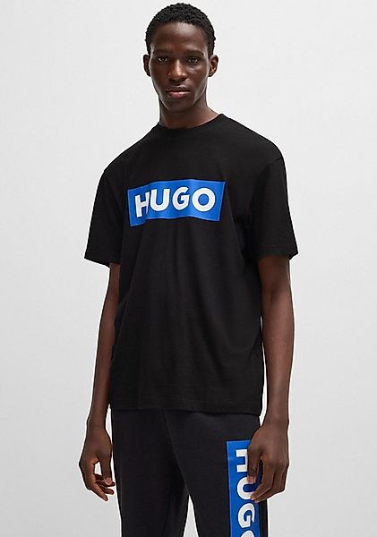 HUGO Blue T-Shirt Nico mit großem Logo-Print, Unisex günstig online kaufen