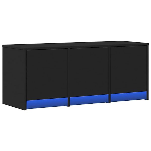 vidaXL TV-Schrank LED Schwarz 97x34x40 cm Holzwerkstoff 852237 günstig online kaufen