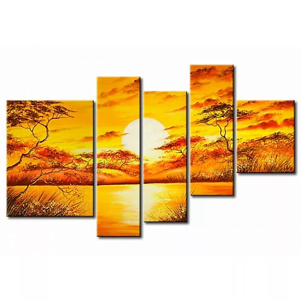 Leinwandbild Sonnenaufgang über der afrikanischen Savanne XXL günstig online kaufen