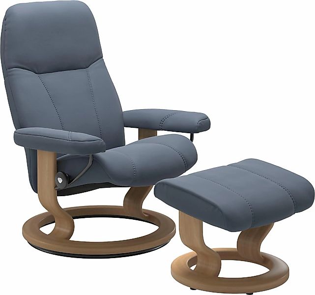 Stressless "Consul" Set, Relaxsessel mit Hocker, mit Hocker, mit Classic Ba günstig online kaufen
