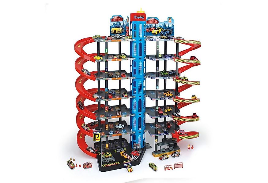 TikTakToo Spiel-Parkgarage XXL Parkhaus Parkgarage Autogarage Parktower (Sp günstig online kaufen