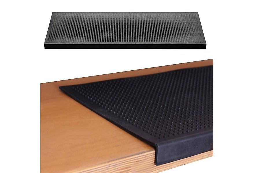 BigDean Stufenmatte 25x75cm Gummimatte Rutschschutz Stufen außen Winkelkant günstig online kaufen